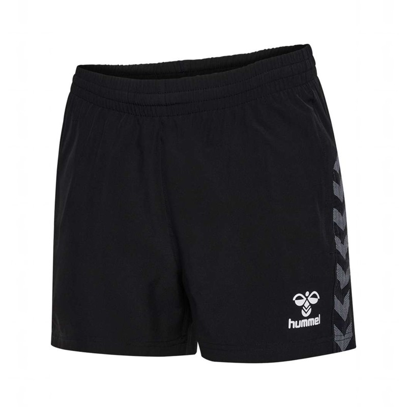 Hummel Authentic Woven Kurze Hose Damen Schwarz | 129872-982
