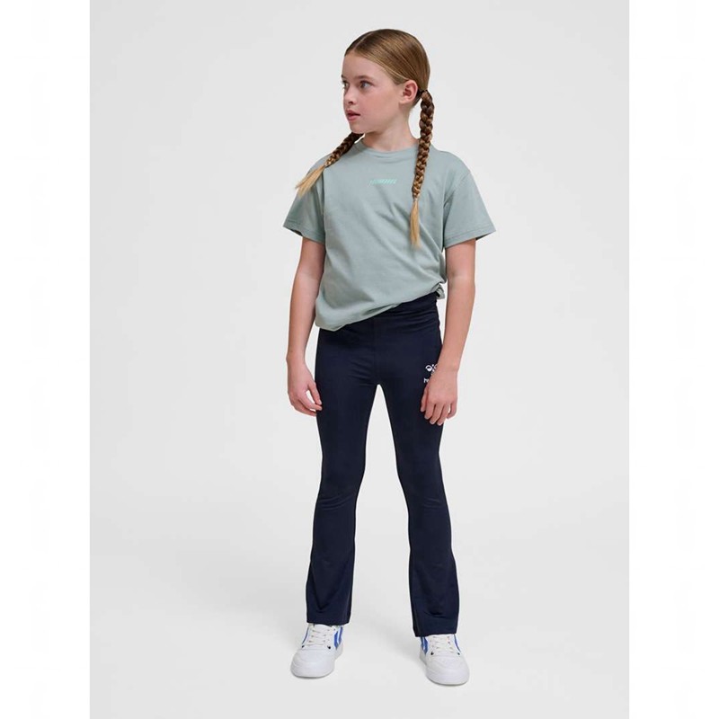Hummel Aya High Rise Flare Strumpfhose Kinder Navy | 690165-918