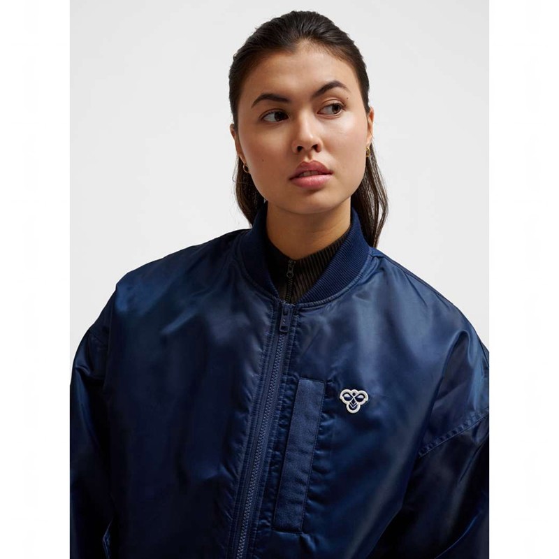 Hummel Baseball Bee Jacken Damen Navy | 535305-284