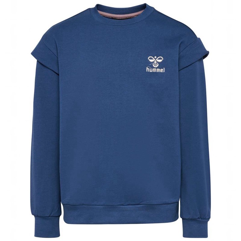 Hummel Bless Hoodie Kinder Blau | 547850-344