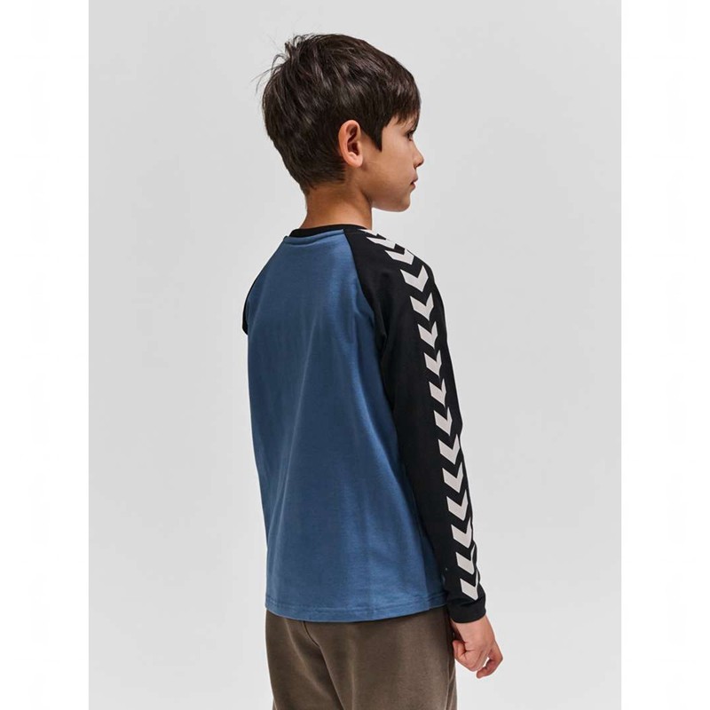 Hummel Boys L/S T-shirts Kinder Blau | 549593-436