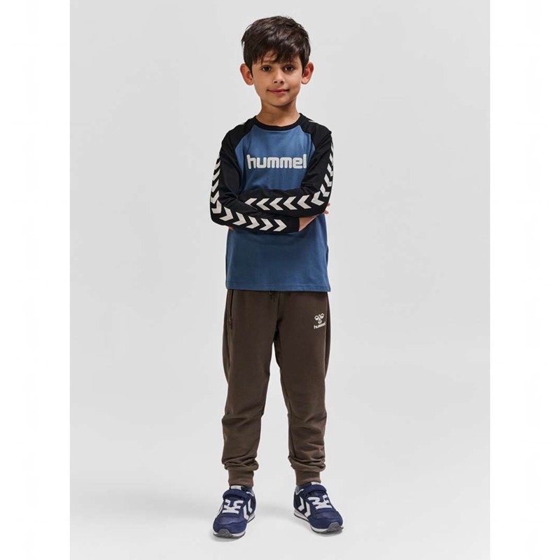 Hummel Boys L/S T-shirts Kinder Blau | 549593-436