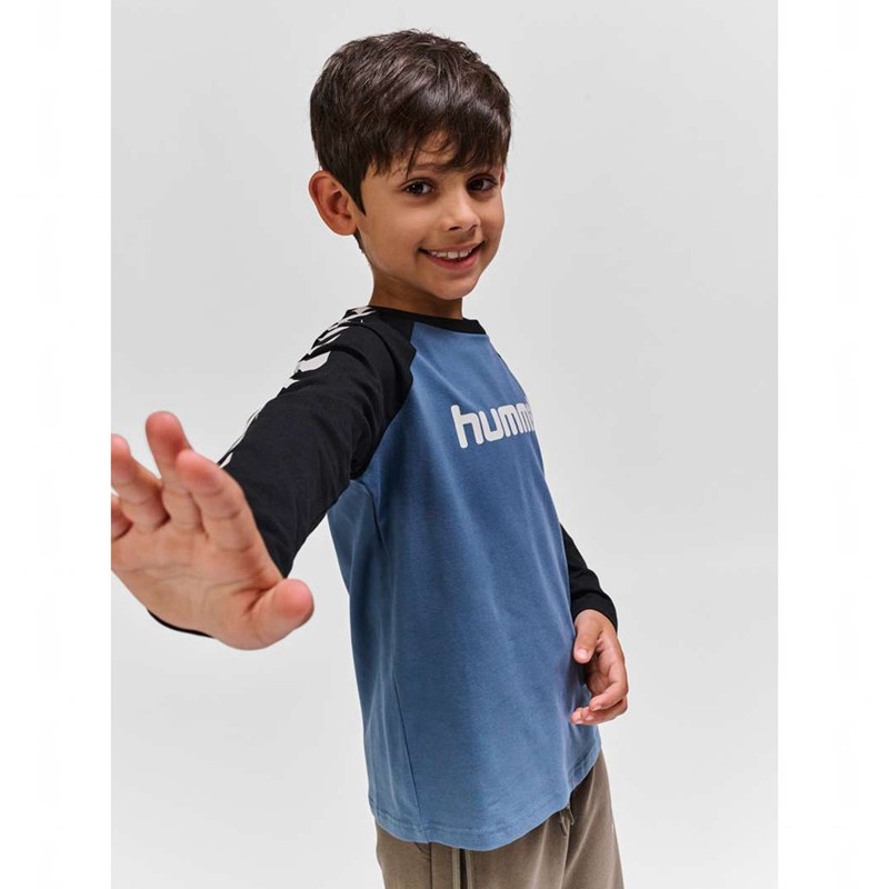 Hummel Boys L/S T-shirts Kinder Blau | 549593-436