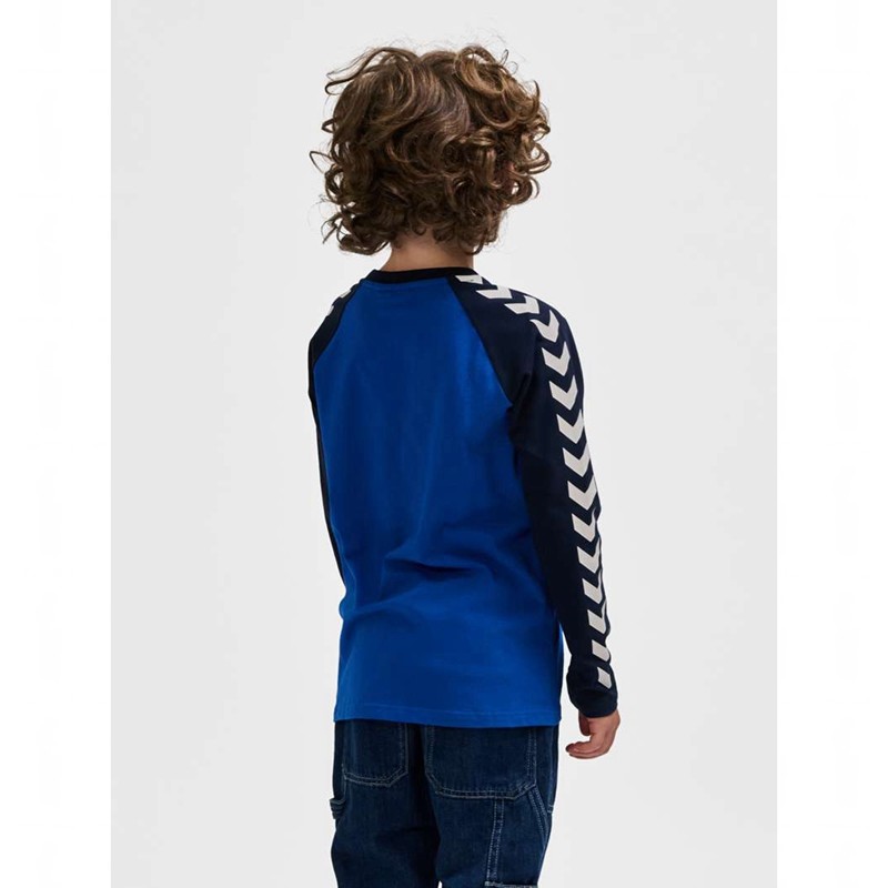 Hummel Boys L/S T-shirts Kinder Blau | 640163-818