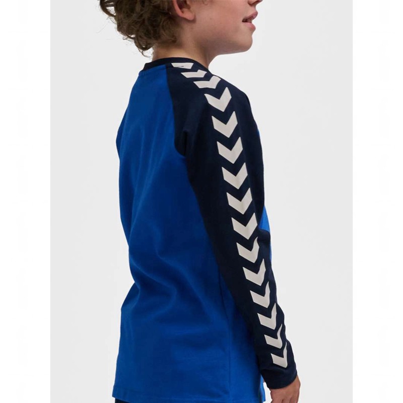 Hummel Boys L/S T-shirts Kinder Blau | 640163-818