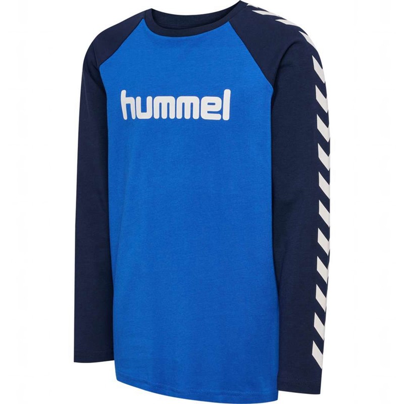 Hummel Boys L/S T-shirts Kinder Blau | 640163-818