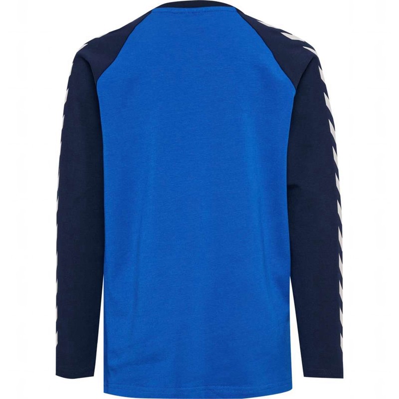 Hummel Boys L/S T-shirts Kinder Blau | 640163-818