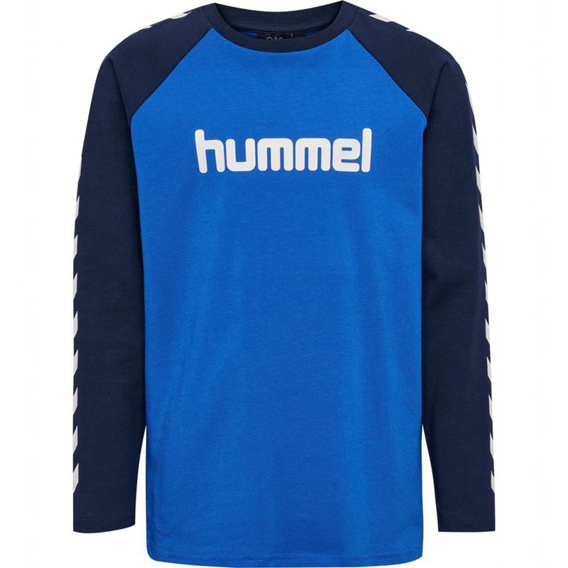 Hummel Boys L/S T-shirts Kinder Blau | 640163-818