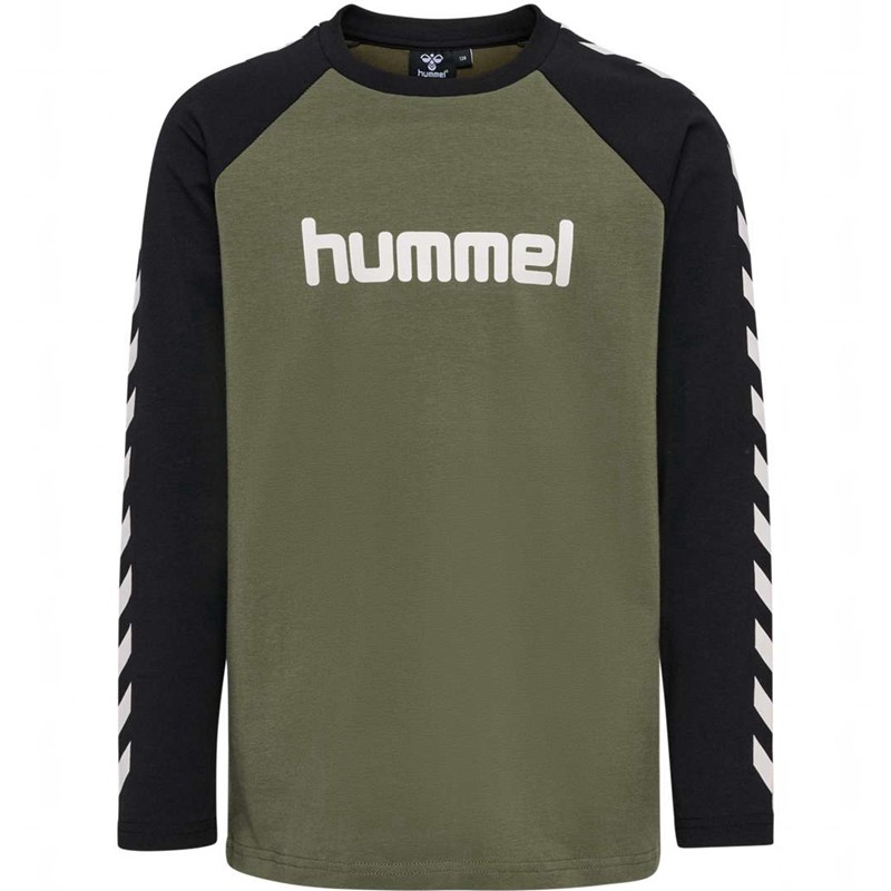 Hummel Boys L/S T-shirts Kinder Olivgrün | 253886-355