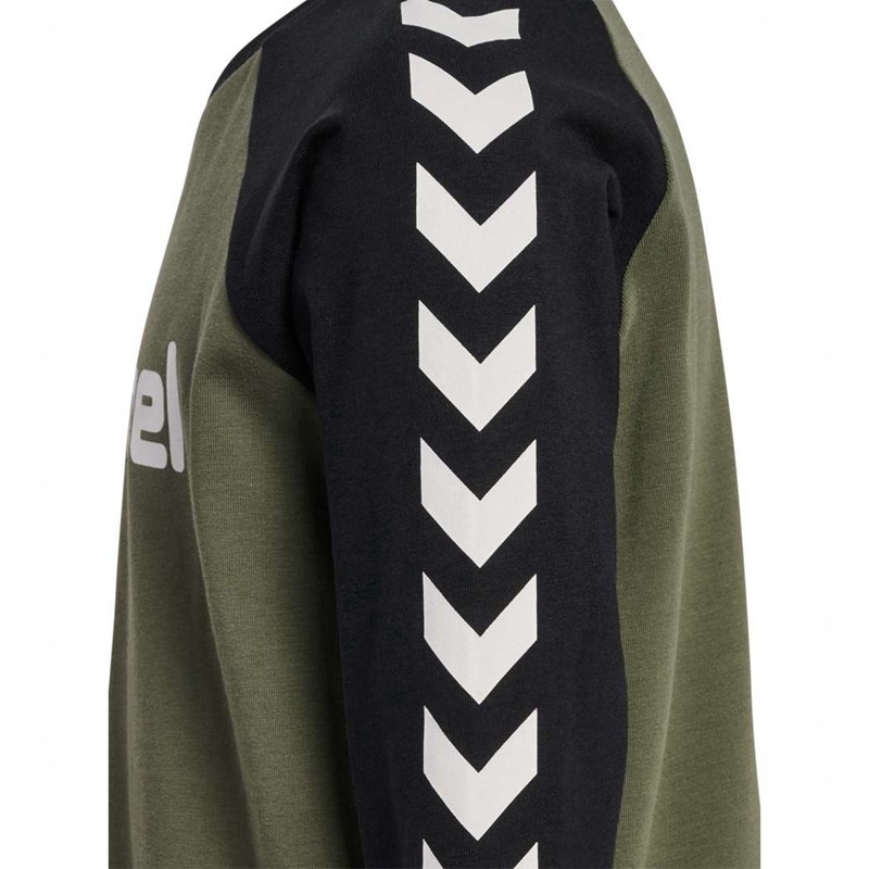 Hummel Boys L/S T-shirts Kinder Olivgrün | 253886-355