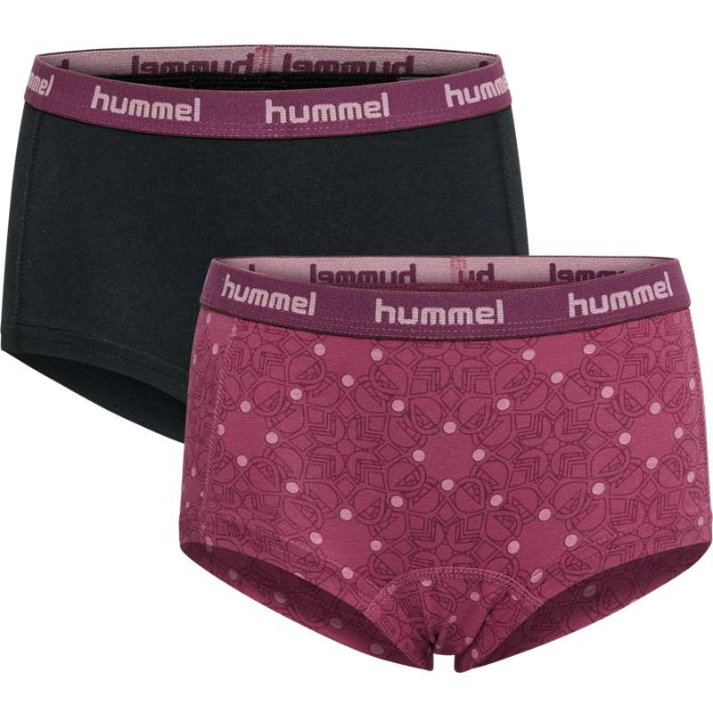 Hummel Carolina 2-pack Unterwäsche Kinder Rot | 412521-757