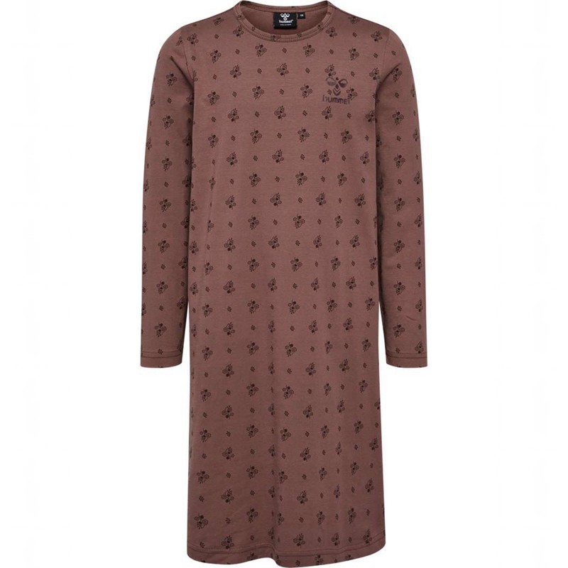 Hummel Carolina Night L/S Kleid Kinder Braun | 346677-057