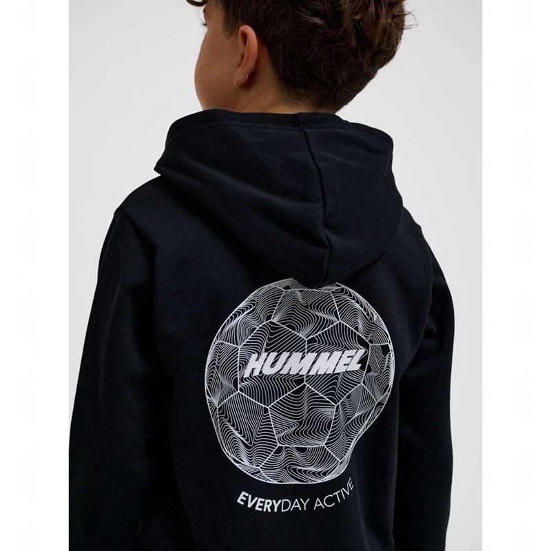 Hummel Casper Hoodie Kinder Schwarz | 536711-552