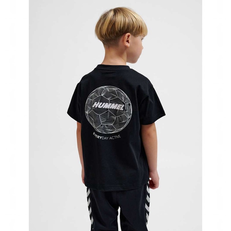 Hummel Casper S/S T-shirts Kinder Schwarz | 463097-205