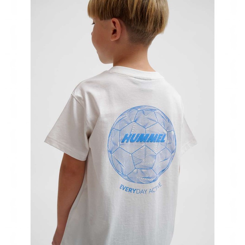 Hummel Casper S/S T-shirts Kinder Weiß | 585931-302
