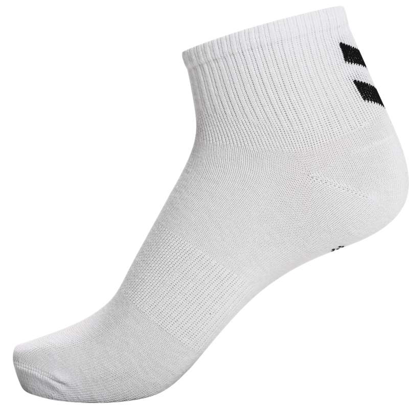 Hummel Chevron 6-pack Mid Cut Socken Damen Weiß | 376818-590