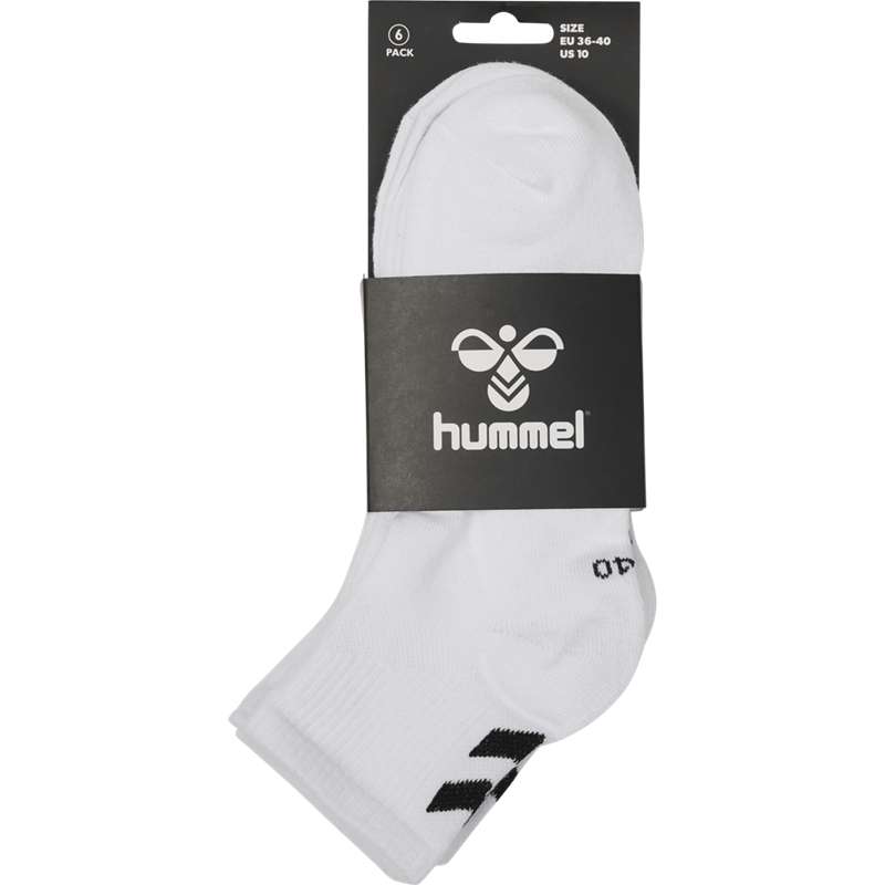 Hummel Chevron 6-pack Mid Cuts Socken Herren Weiß | 059428-446