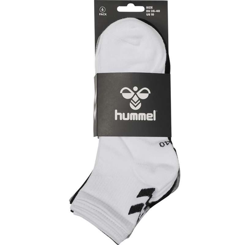 Hummel Chevron 6-pack Mid Cuts Socken Herren Weiß | 187104-201