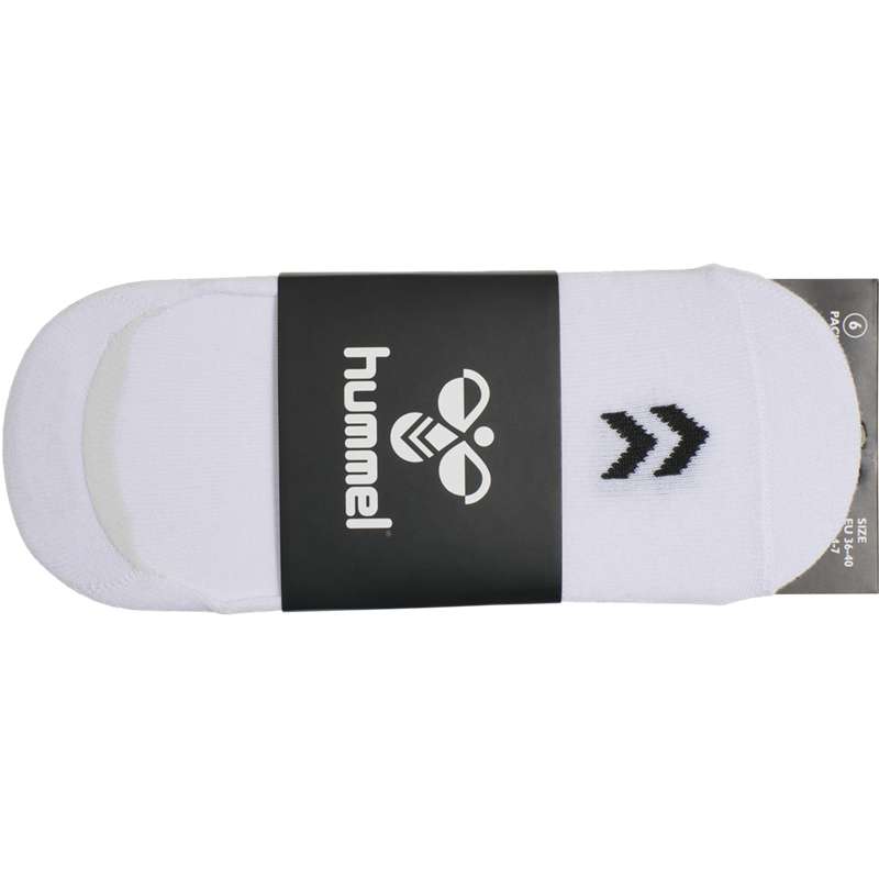 Hummel Chevron 6-pack No Shows Socken Herren Weiß | 543060-301
