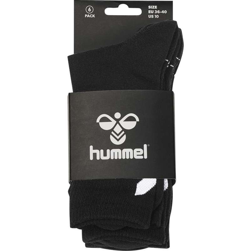 Hummel Chevron 6-pack Socken Damen Schwarz | 227076-492