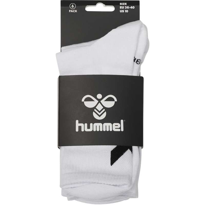 Hummel Chevron 6-pack Socken Damen Weiß | 457121-462