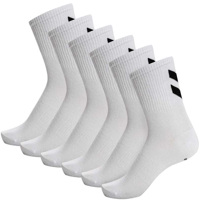 Hummel Chevron 6-pack Socken Damen Weiß | 457121-462