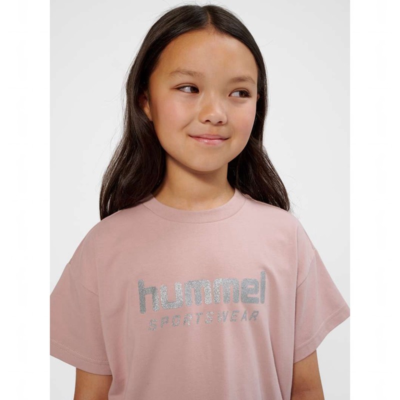Hummel Chilli S/S T-shirts Kinder Rosa | 535398-503