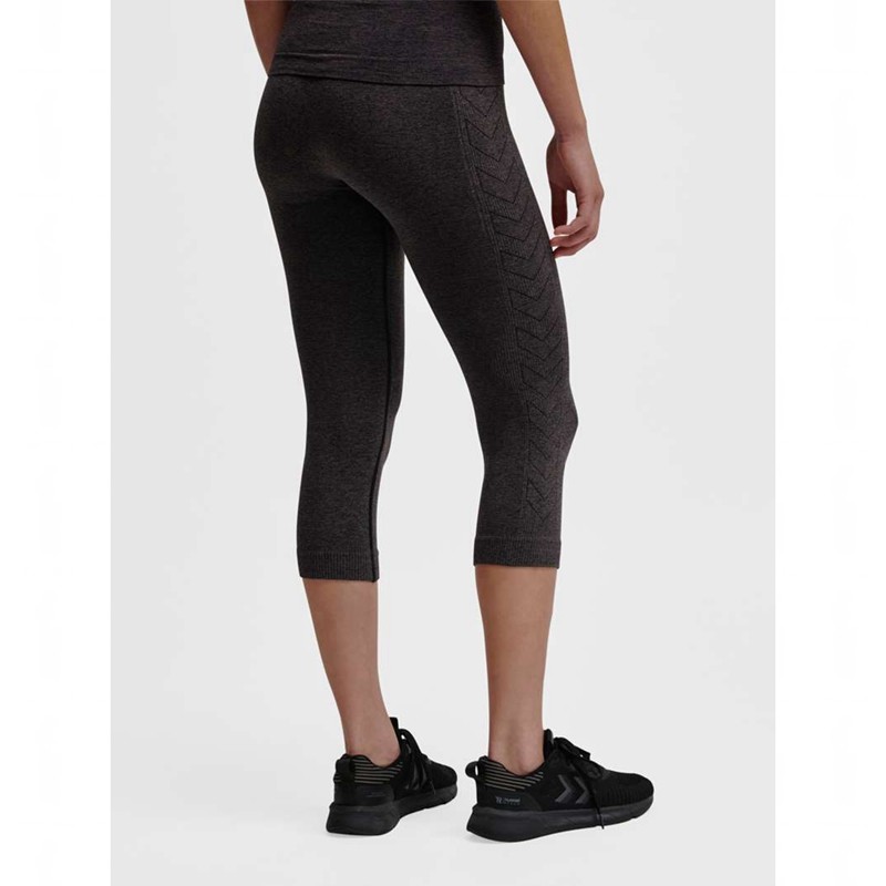 Hummel Ci Seamless 3/4 Strumpfhose Damen Schwarz | 195324-869