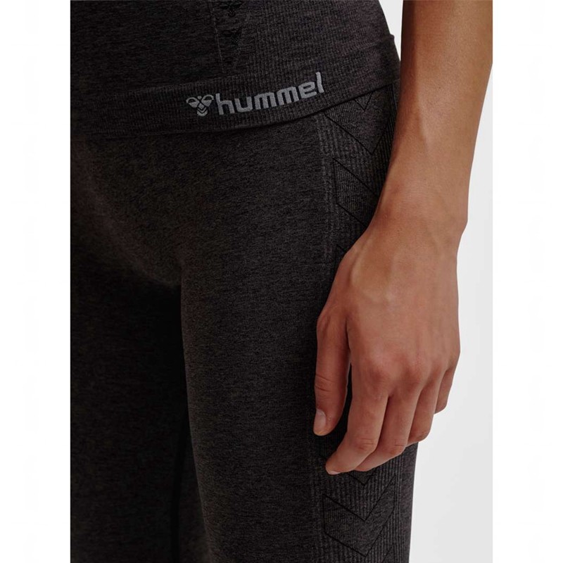 Hummel Ci Seamless 3/4 Strumpfhose Damen Schwarz | 195324-869