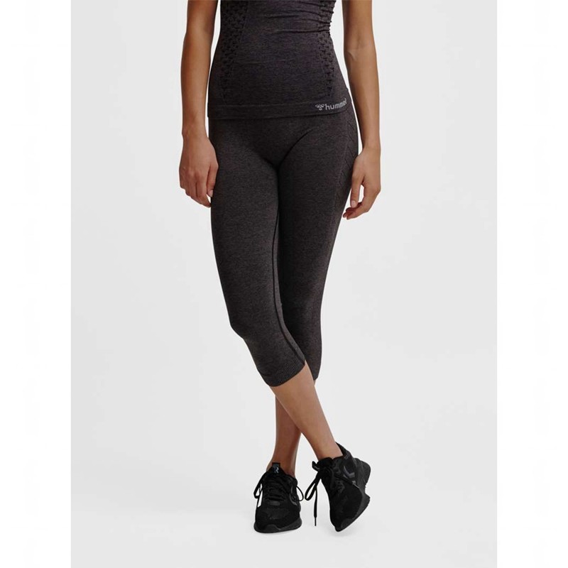 Hummel Ci Seamless 3/4 Strumpfhose Damen Schwarz | 195324-869