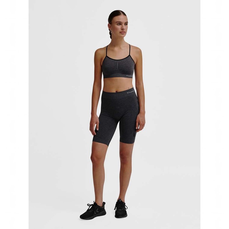 Hummel Ci Seamless Cycling Kurze Hose Damen Schwarz | 916045-773