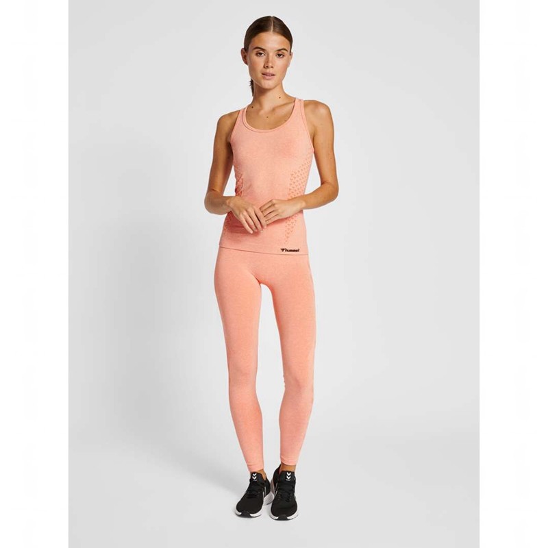 Hummel Ci Seamless Mid Waist Kurze Hose Damen Koralle | 190182-228
