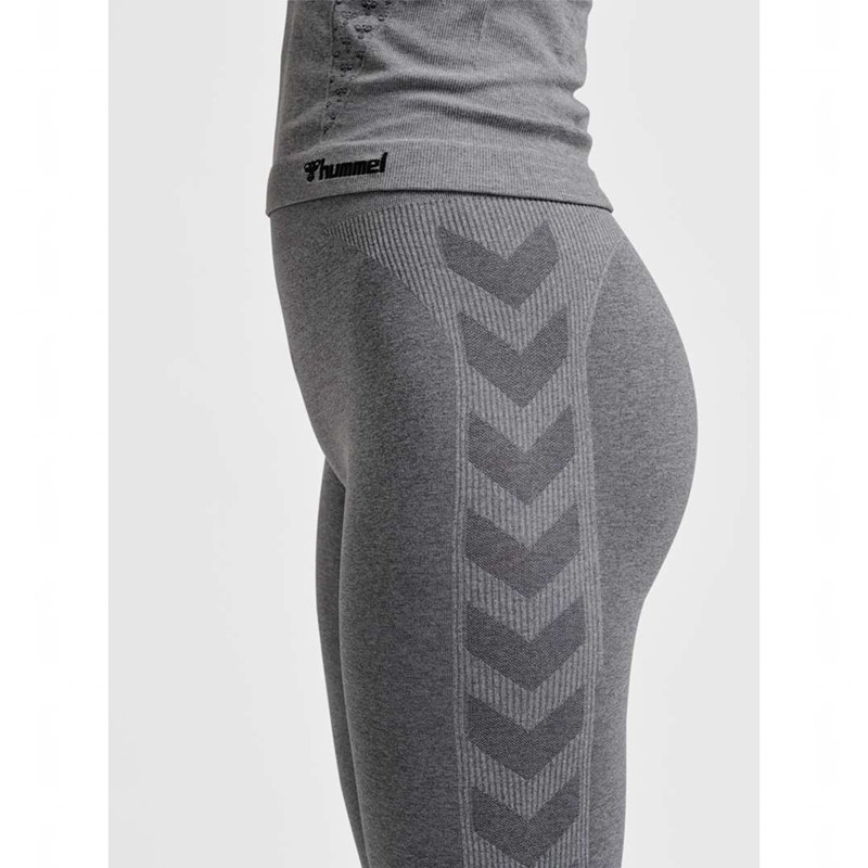 Hummel Ci Seamless Mid Waist Strumpfhose Damen Grau | 238248-675
