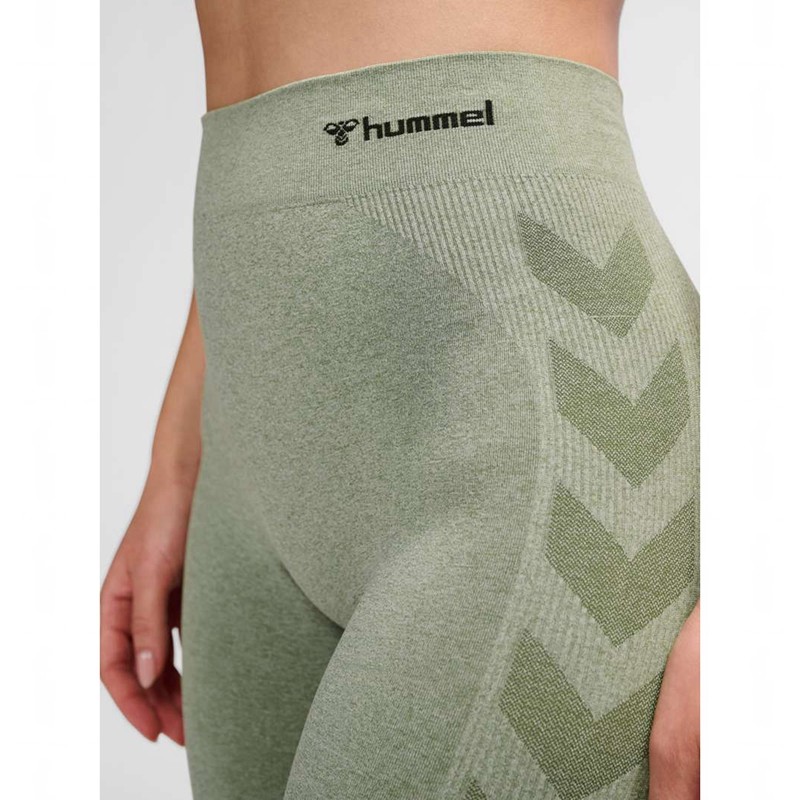 Hummel Ci Seamless Mid Waist Strumpfhose Damen Grün | 283845-087