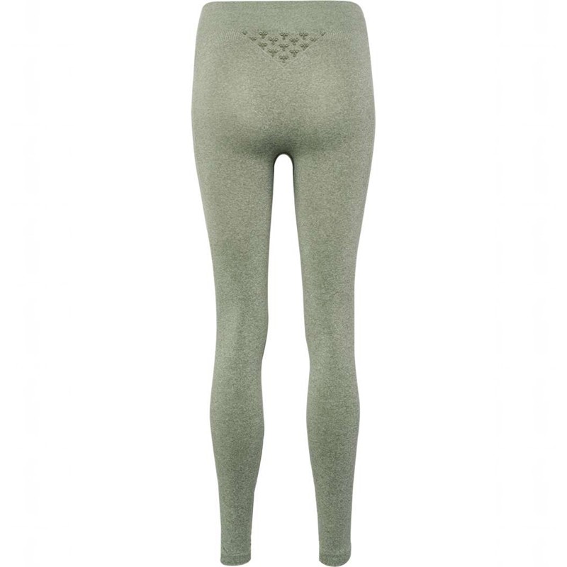 Hummel Ci Seamless Mid Waist Strumpfhose Damen Grün | 283845-087