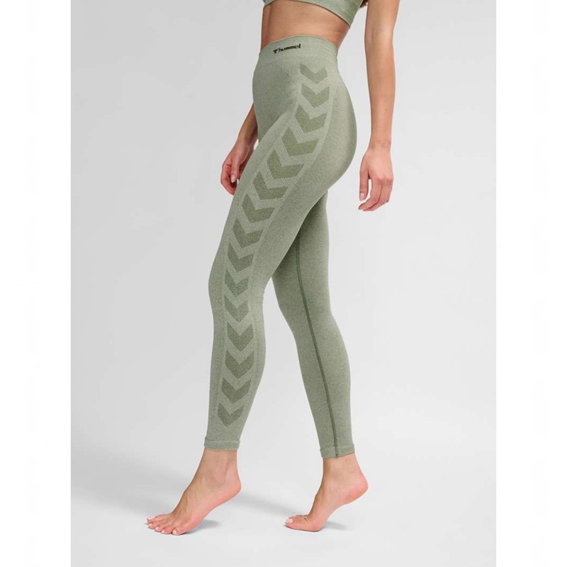 Hummel Ci Seamless Mid Waist Strumpfhose Damen Grün | 283845-087