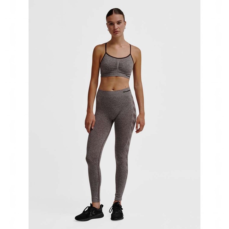 Hummel Ci Seamless Mid Waist Strumpfhose Damen Grau | 105327-379