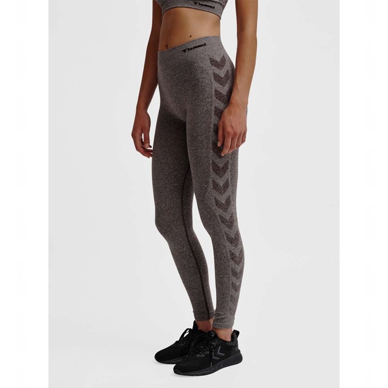 Hummel Ci Seamless Mid Waist Strumpfhose Damen Grau | 105327-379