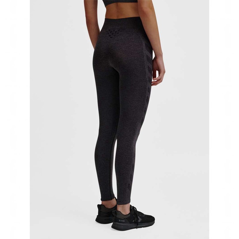 Hummel Ci Seamless Mid Waist Strumpfhose Damen Schwarz | 284634-624
