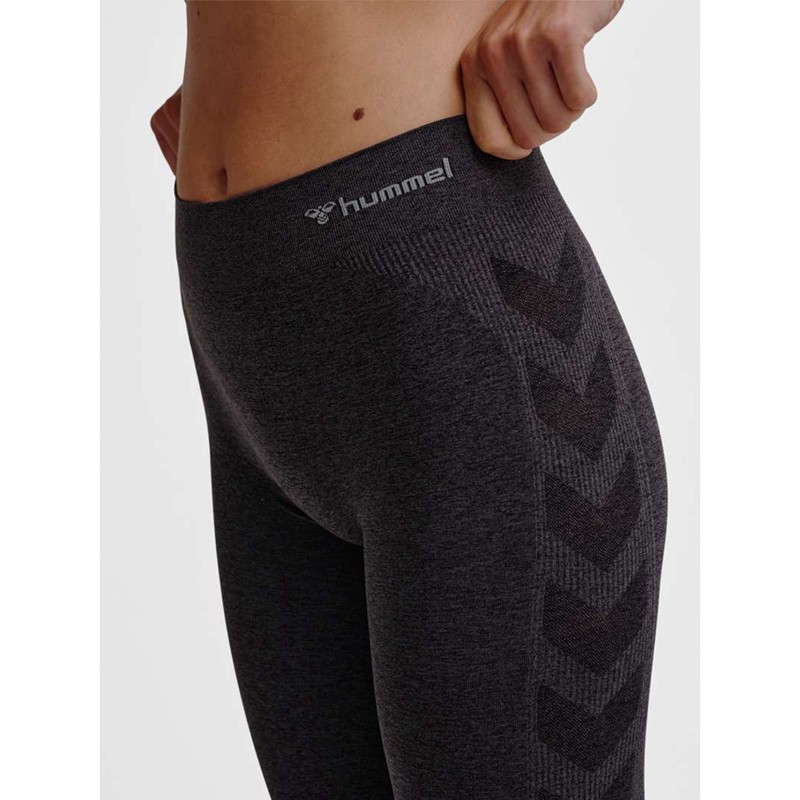 Hummel Ci Seamless Mid Waist Strumpfhose Damen Schwarz | 284634-624