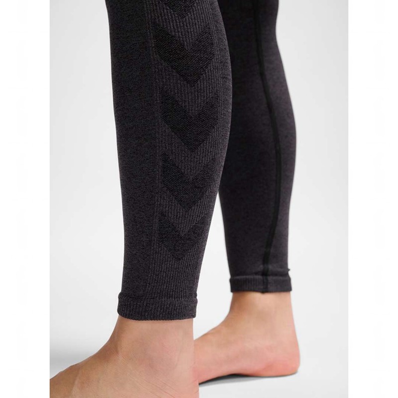 Hummel Ci Seamless Mid Waist Strumpfhose Damen Schwarz | 284634-624