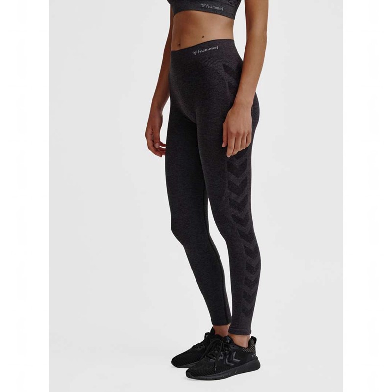 Hummel Ci Seamless Mid Waist Strumpfhose Damen Schwarz | 284634-624