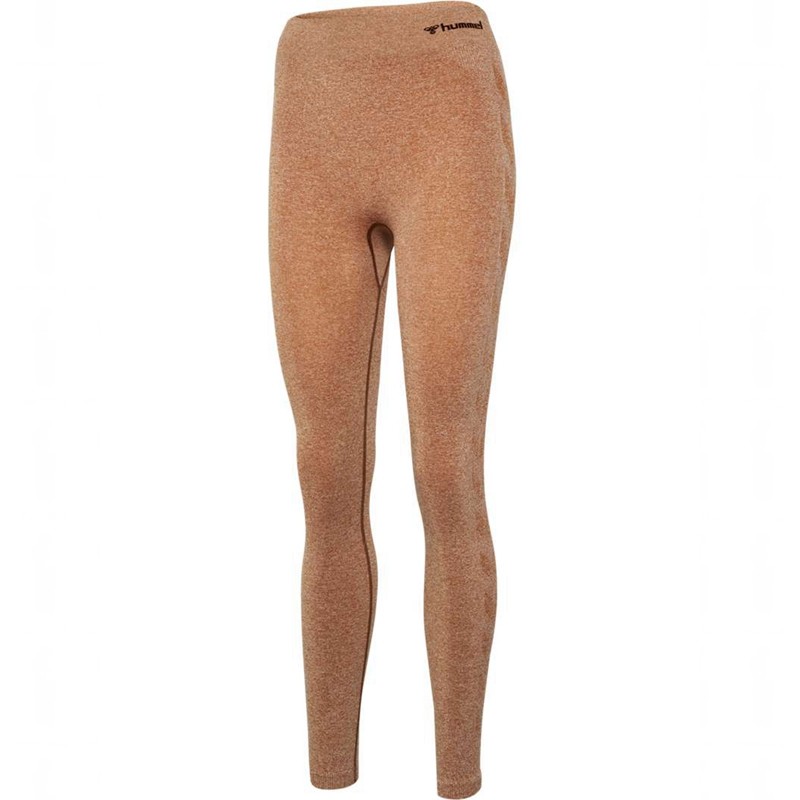 Hummel Ci Seamless Mid Waist T-shirts Damen Braun | 228215-550