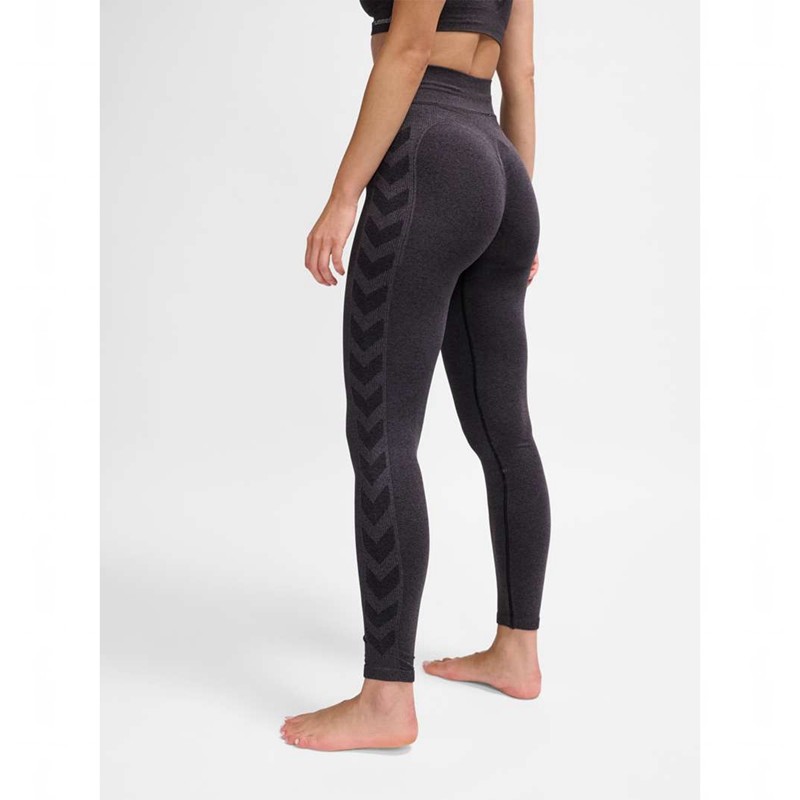 Hummel Ci Seamless Mw Scrunch Strumpfhose Damen Schwarz | 328720-931