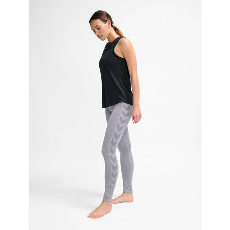 Hummel Ci Seamless Mw Scrunch Strumpfhose Damen Grau | 545233-192