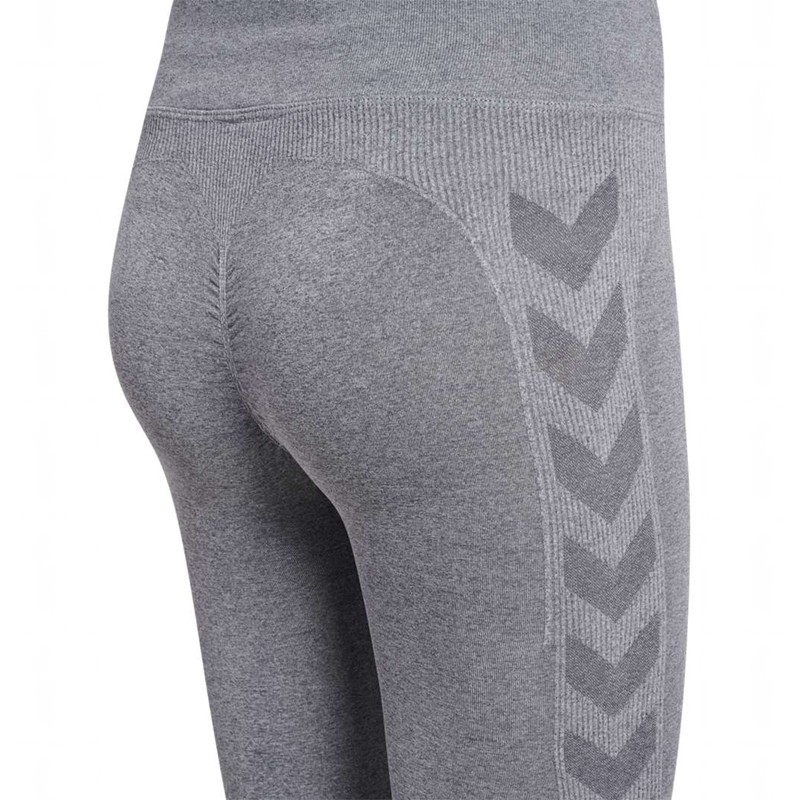 Hummel Ci Seamless Mw Scrunch Strumpfhose Damen Grau | 545233-192