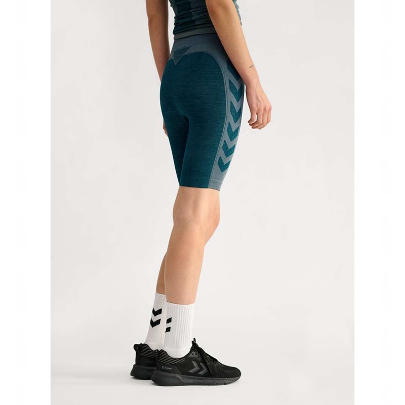 Hummel Clea Seamless Cycling Kurze Hose Damen Blau | 862192-565