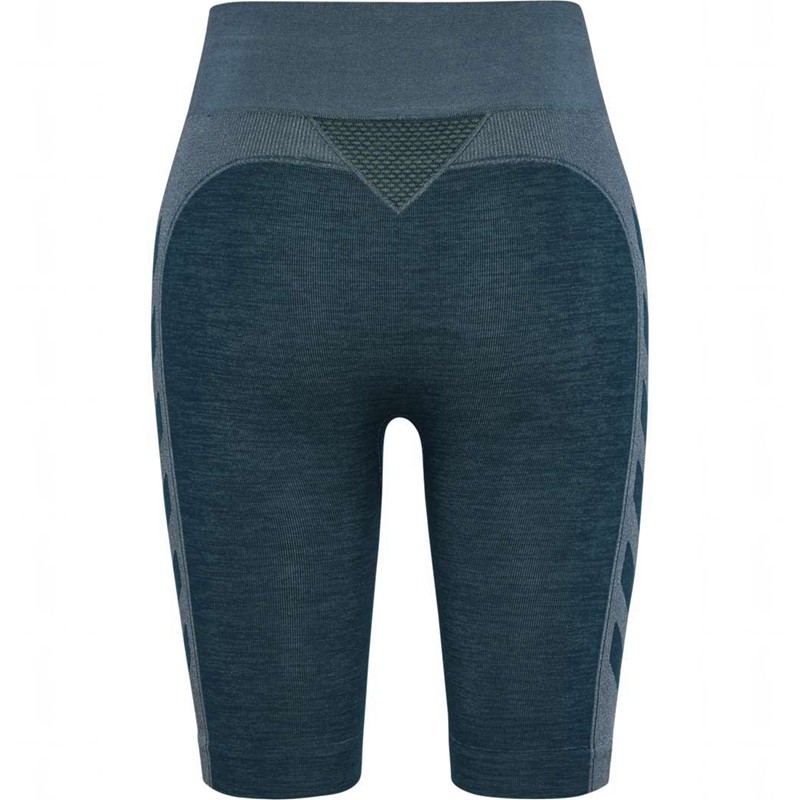 Hummel Clea Seamless Cycling Kurze Hose Damen Blau | 862192-565