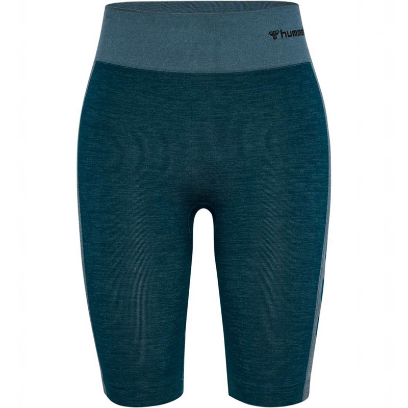 Hummel Clea Seamless Cycling Kurze Hose Damen Blau | 862192-565