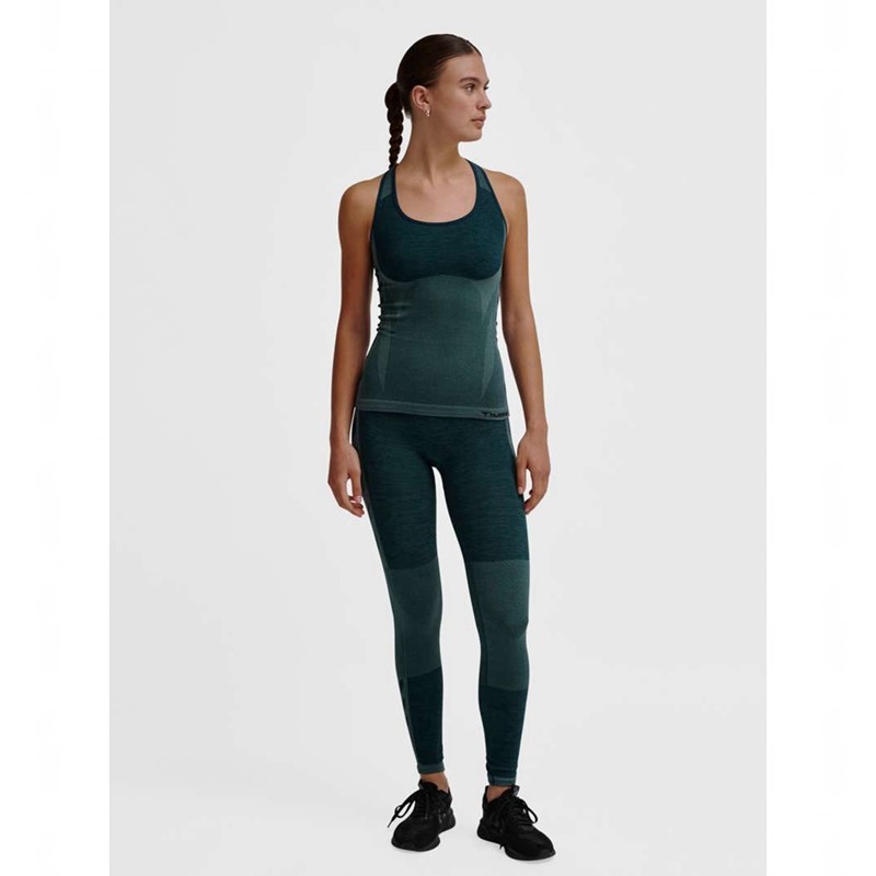 Hummel Clea Seamless Kurze Hose Damen Grün | 794960-426
